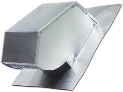 Lambro Industries - Roof Caps - Aluminum with Damper & Screen - Fits 4" Diameter Duct with 1.75" Collar - Model 109R/RC4 Fantech - Click Image to Close